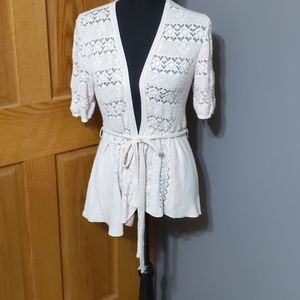 Anthro Knitted & Knotted Lightweight Cardigan